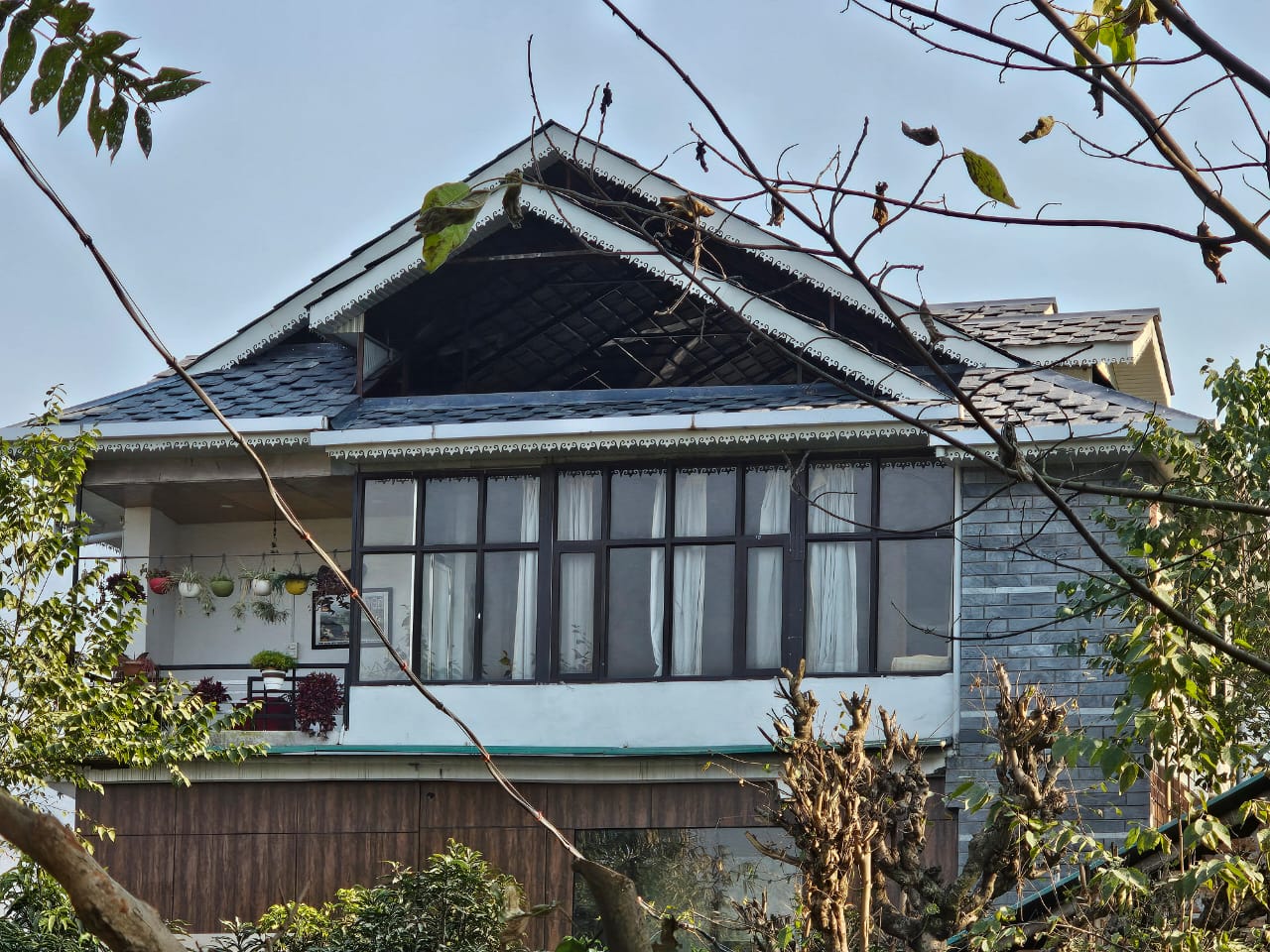 Slate gable residence