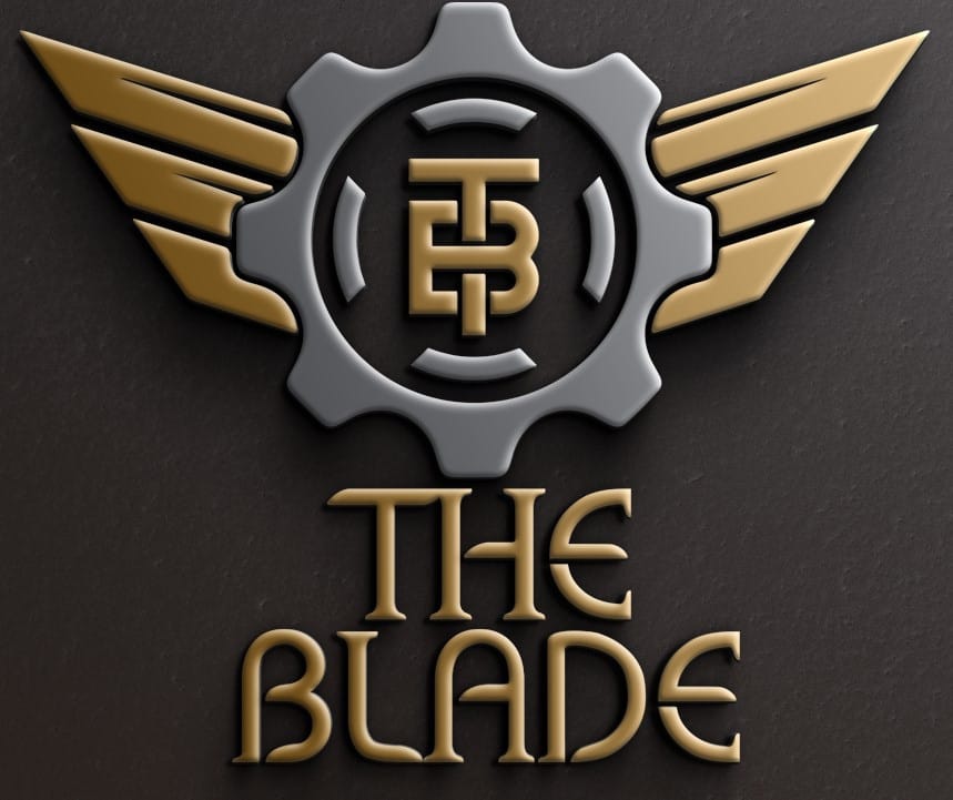 THE BLADE wing-and-gear logo